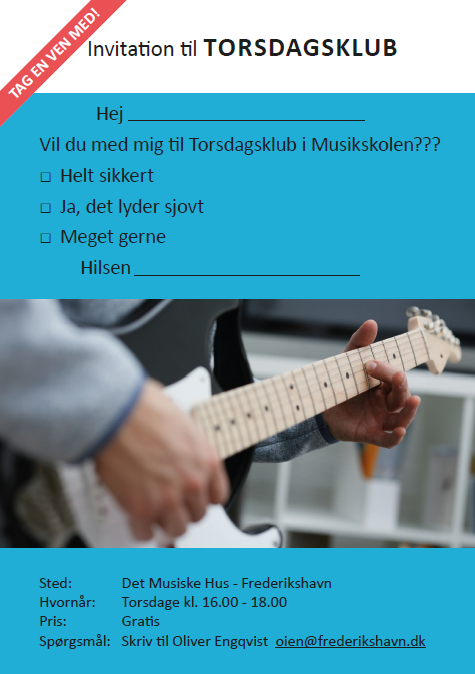 Torsdagsklub i Det Musiske Hus