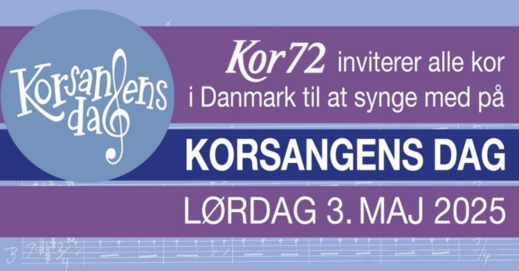 Korsangens Dag lørdag d. 3. maj på Kappelborg